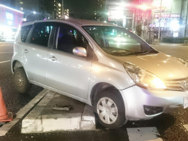 乗り上げ車両のレッカー