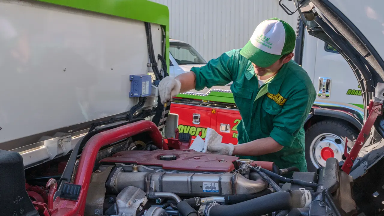 トラック現場点検